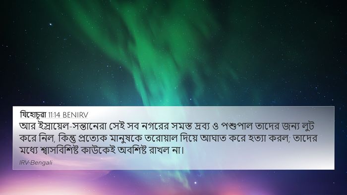 যিহোচূৱা 11:14 BENIRV 4K Wallpaper - আর - 4K Wallpaper Bible Verse