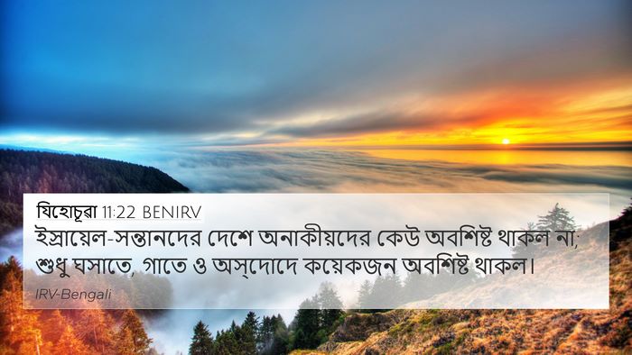 যিহোচূৱা 11:22 BENIRV Bible Verse Image
