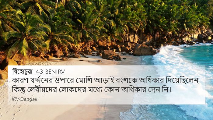 যিহোচূৱা 14:3 BENIRV Bible Verse Image