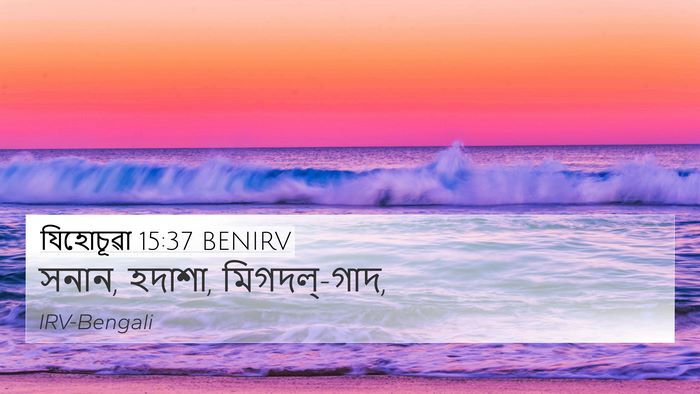 যিহোচূৱা 15:37 BENIRV 4K Wallpaper - সনান, হদাশা, - 4K Wallpaper Bible Verse