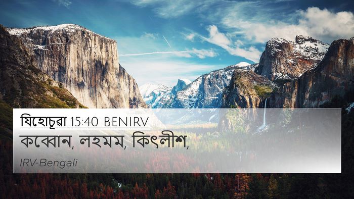 যিহোচূৱা 15:40 BENIRV 4K Wallpaper - কব্বোন, লহমম, - 4K Wallpaper Bible Verse
