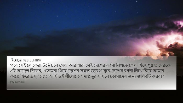 যিহোচূৱা 18:8 BENIRV Bible Verse Image