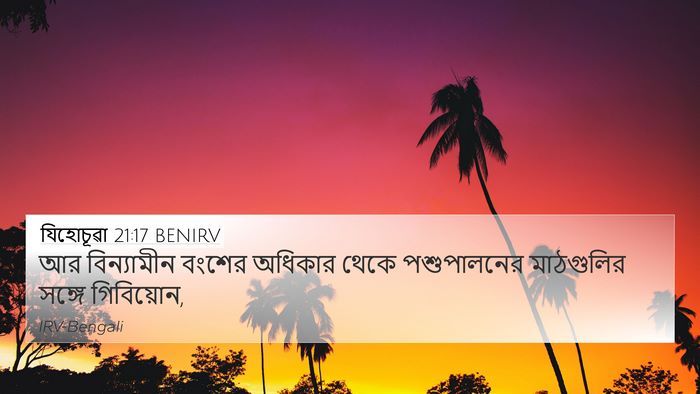 যিহোচূৱা 21:17 BENIRV Bible Verse Image