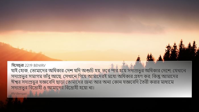 যিহোচূৱা 22:19 BENIRV 4K Wallpaper - যাই হোক, তোমাদের - 4K Wallpaper Bible Verse