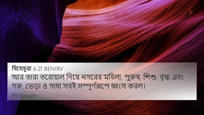 যিহোচূৱা 6:21 BENIRV Bible Verse Image