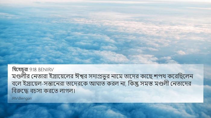 যিহোচূৱা 9:18 BENIRV Bible Verse Image