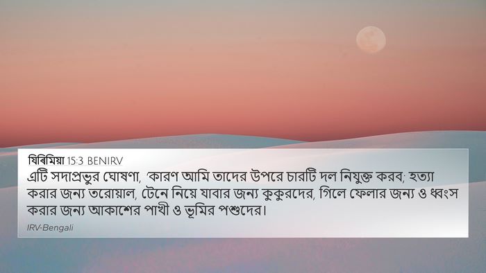 যিৰিমিয়া 15:3 BENIRV Bible Verse Image