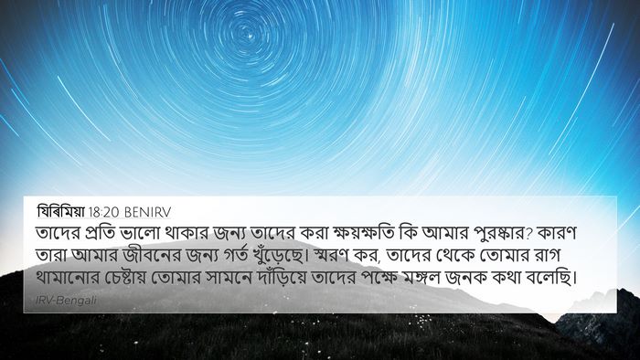 যিৰিমিয়া 18:20 BENIRV Bible Verse Image