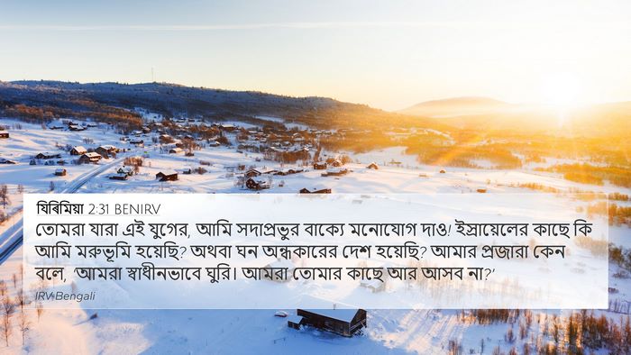 যিৰিমিয়া 2:31 BENIRV Bible Verse Image