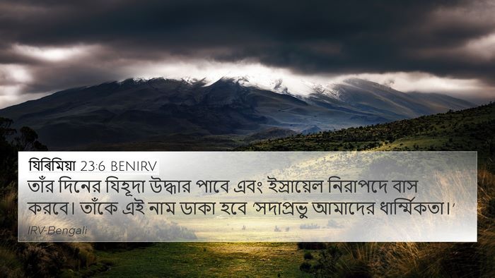 যিৰিমিয়া 23:6 BENIRV Bible Verse Image