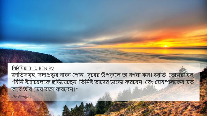 যিৰিমিয়া 31:10 BENIRV Bible Verse Image