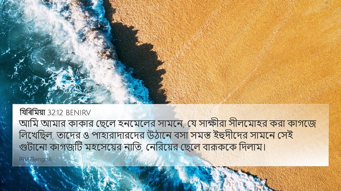 যিৰিমিয়া 32:12 BENIRV Bible Verse Image