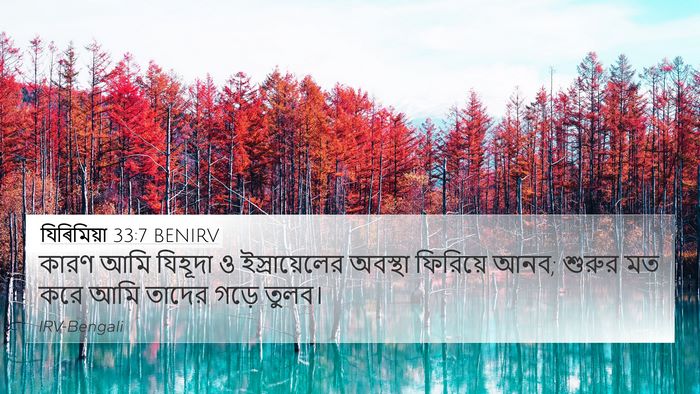 যিৰিমিয়া 33:7 BENIRV Bible Verse Image