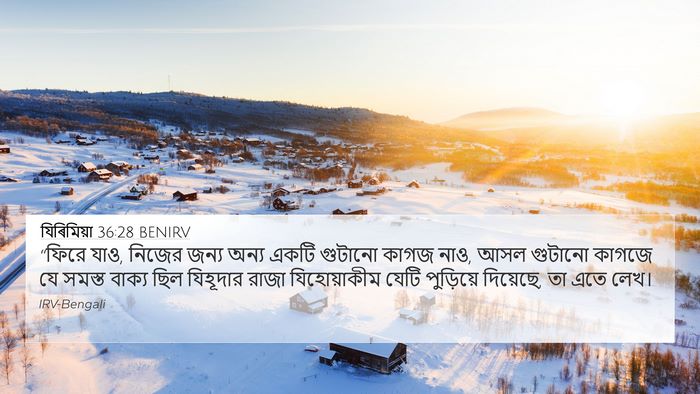 যিৰিমিয়া 36:28 BENIRV Bible Verse Image