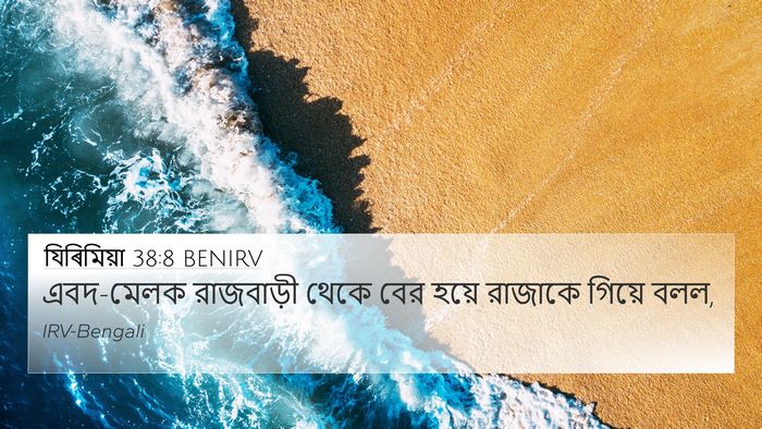যিৰিমিয়া 38:8 BENIRV Bible Verse Image