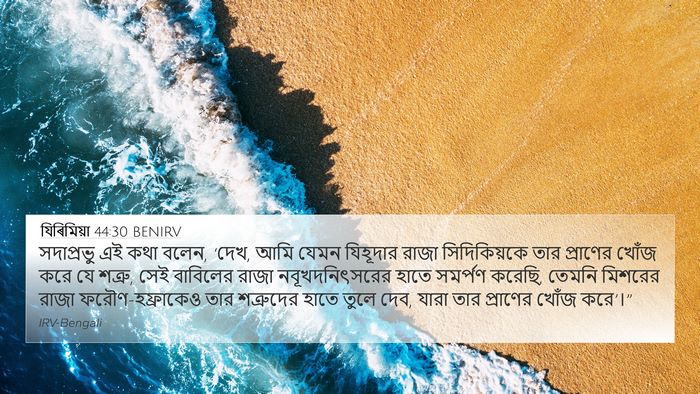 যিৰিমিয়া 44:30 BENIRV 4K Wallpaper - সদাপ্রভু এই কথা - 4K Wallpaper Bible Verse