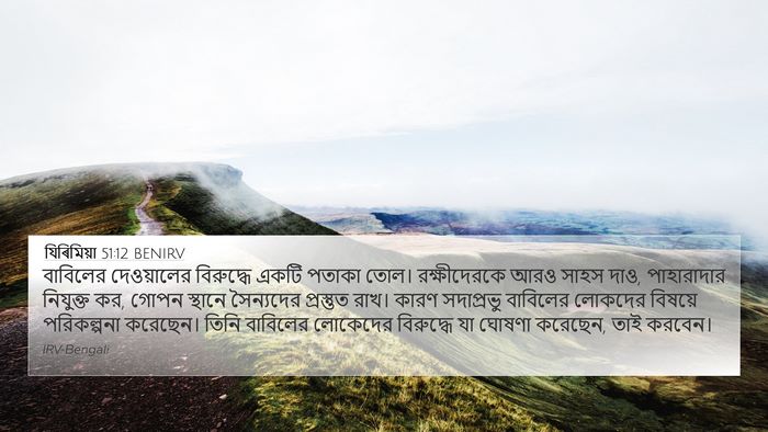 যিৰিমিয়া 51:12 BENIRV Bible Verse Image