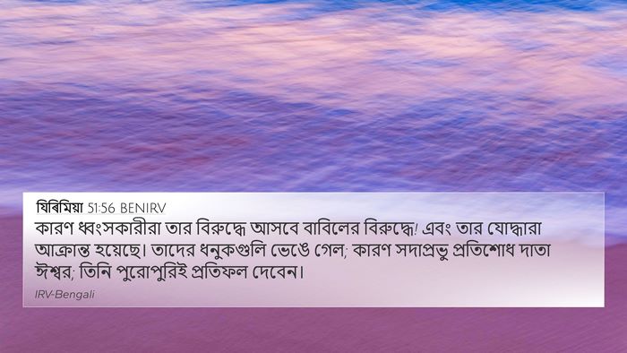 যিৰিমিয়া 51:56 BENIRV Bible Verse Image