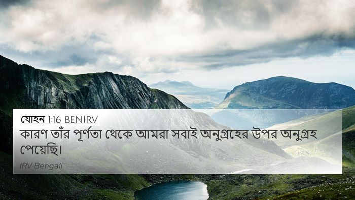 যোহন 1:16 BENIRV Bible Verse Image