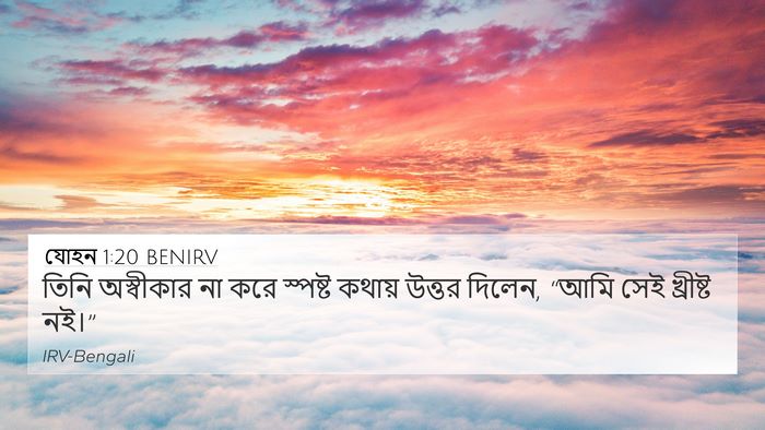 যোহন 1:20 BENIRV Bible Verse Image