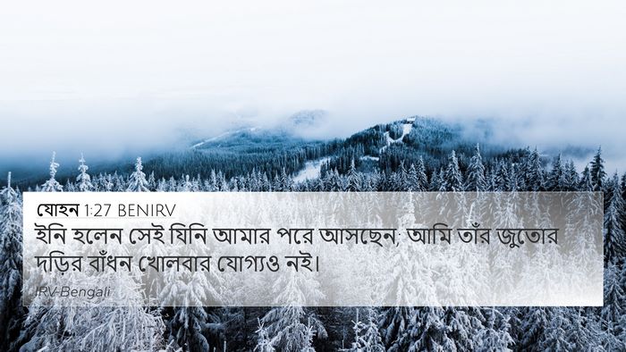 যোহন 1:27 BENIRV 4K Wallpaper - ইনি হলেন সেই যিনি - 4K Wallpaper Bible Verse