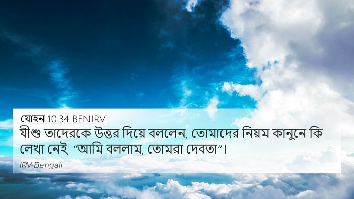 যোহন 10:34 BENIRV Bible Verse Image