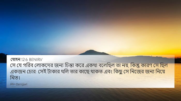 যোহন 12:6 BENIRV Bible Verse Image