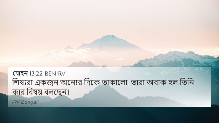 যোহন 13:22 BENIRV Bible Verse Image