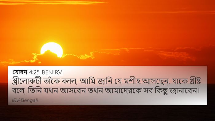 যোহন 4:25 BENIRV Bible Verse Image