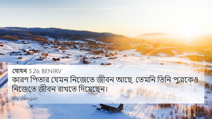 যোহন 5:26 BENIRV Bible Verse Image