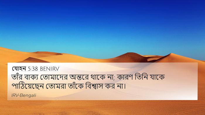 যোহন 5:38 BENIRV Bible Verse Image