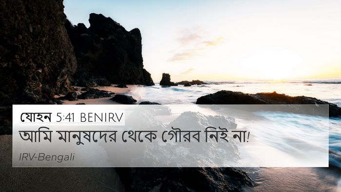 যোহন 5:41 BENIRV Bible Verse Image