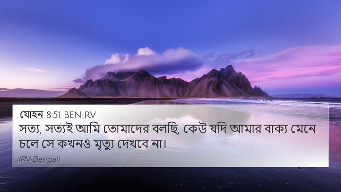 যোহন 8:51 BENIRV Bible Verse Image
