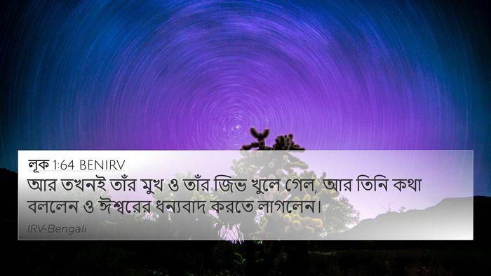 লূক 1:64 BENIRV Bible Verse Image