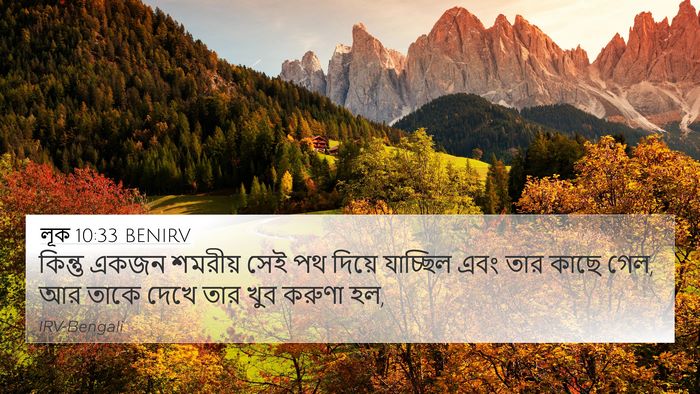 লূক 10:33 BENIRV Bible Verse Image