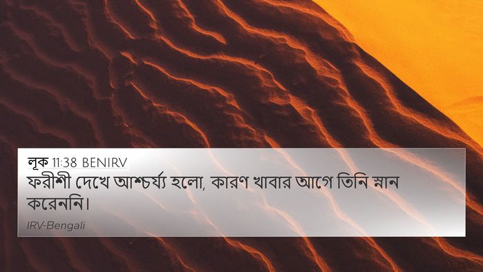 লূক 11:38 BENIRV Bible Verse Image