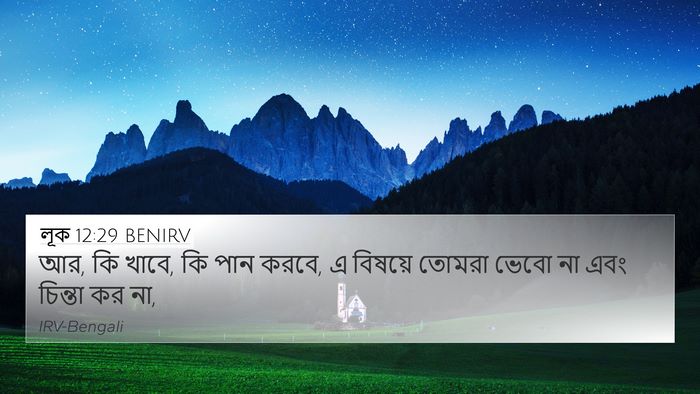 লূক 12:29 BENIRV Bible Verse Image