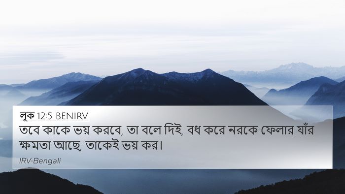 লূক 12:5 BENIRV 4K Wallpaper - তবে কাকে ভয় করবে, - 4K Wallpaper Bible Verse