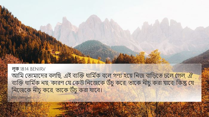 লূক 18:14 BENIRV Bible Verse Image