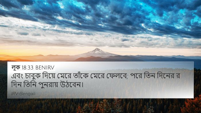 লূক 18:33 BENIRV Bible Verse Image