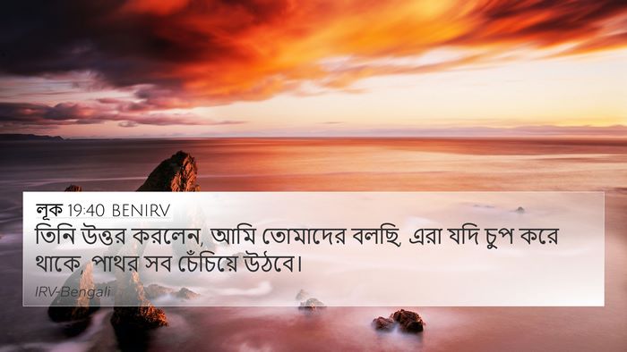 লূক 19:40 BENIRV Bible Verse Image