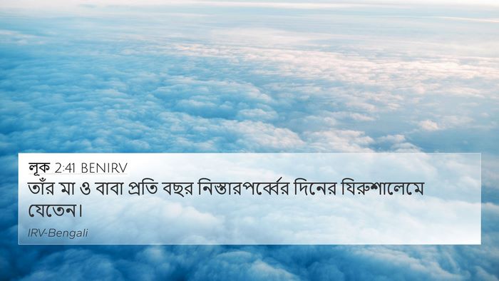 লূক 2:41 BENIRV Bible Verse Image