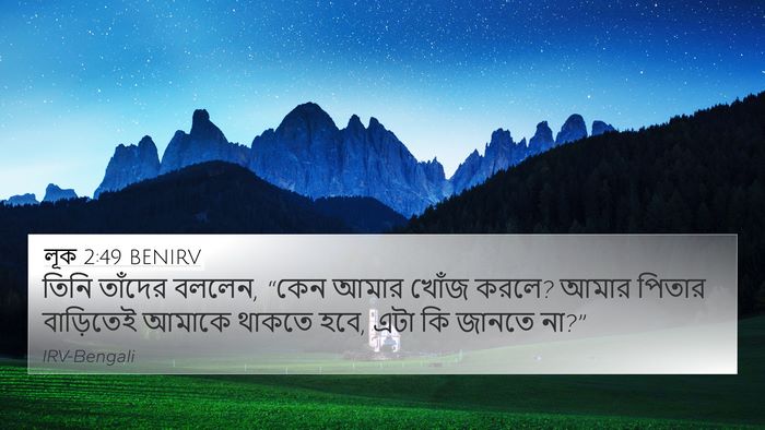 লূক 2:49 BENIRV Bible Verse Image
