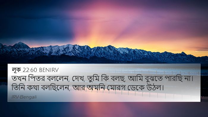 লূক 22:60 BENIRV Bible Verse Image