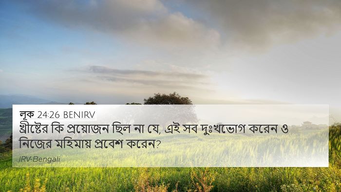 লূক 24:26 BENIRV Bible Verse Image