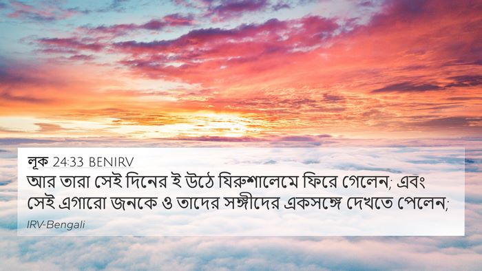 লূক 24:33 BENIRV Bible Verse Image