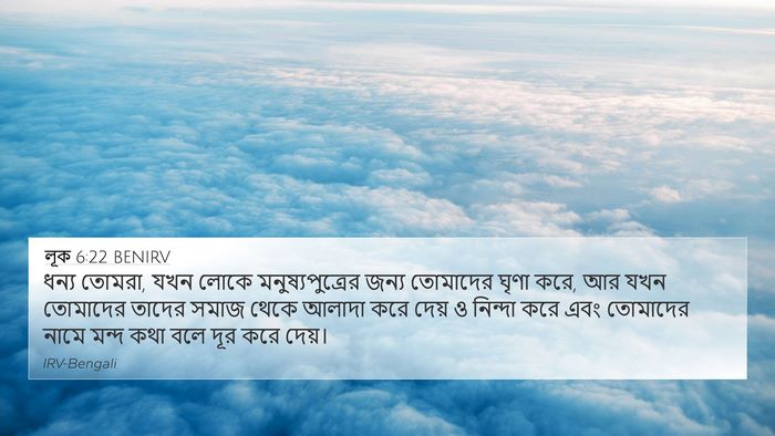 লূক 6:22 BENIRV Bible Verse Image