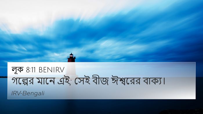 লূক 8:11 BENIRV 4K Wallpaper - গল্পের মানে এই; সেই - 4K Wallpaper Bible Verse