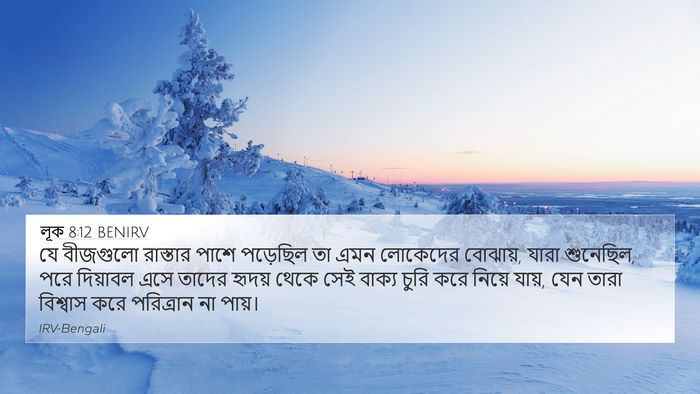 লূক 8:12 BENIRV 4K Wallpaper - যে বীজগুলো - 4K Wallpaper Bible Verse
