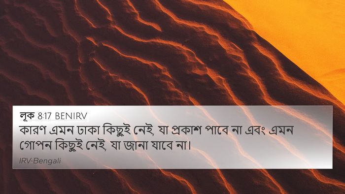 লূক 8:17 BENIRV Bible Verse Image
